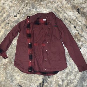 Columbia burgundy light weight jacket